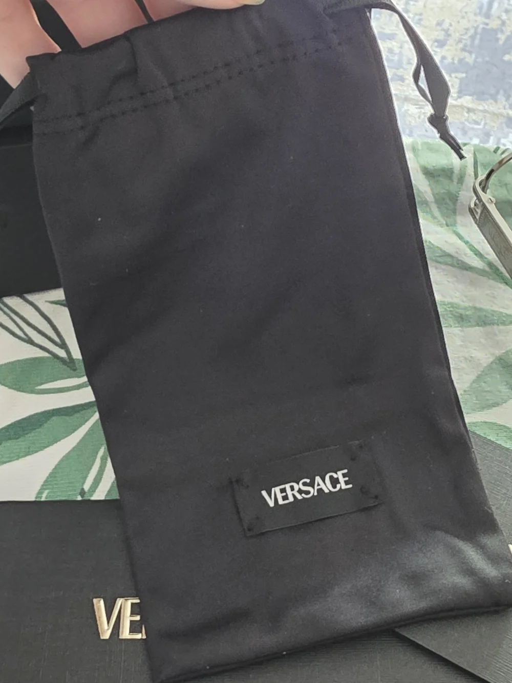 Versace VE1301 1000 Silver Eyeglasses 55-15-140 NWT Italy
